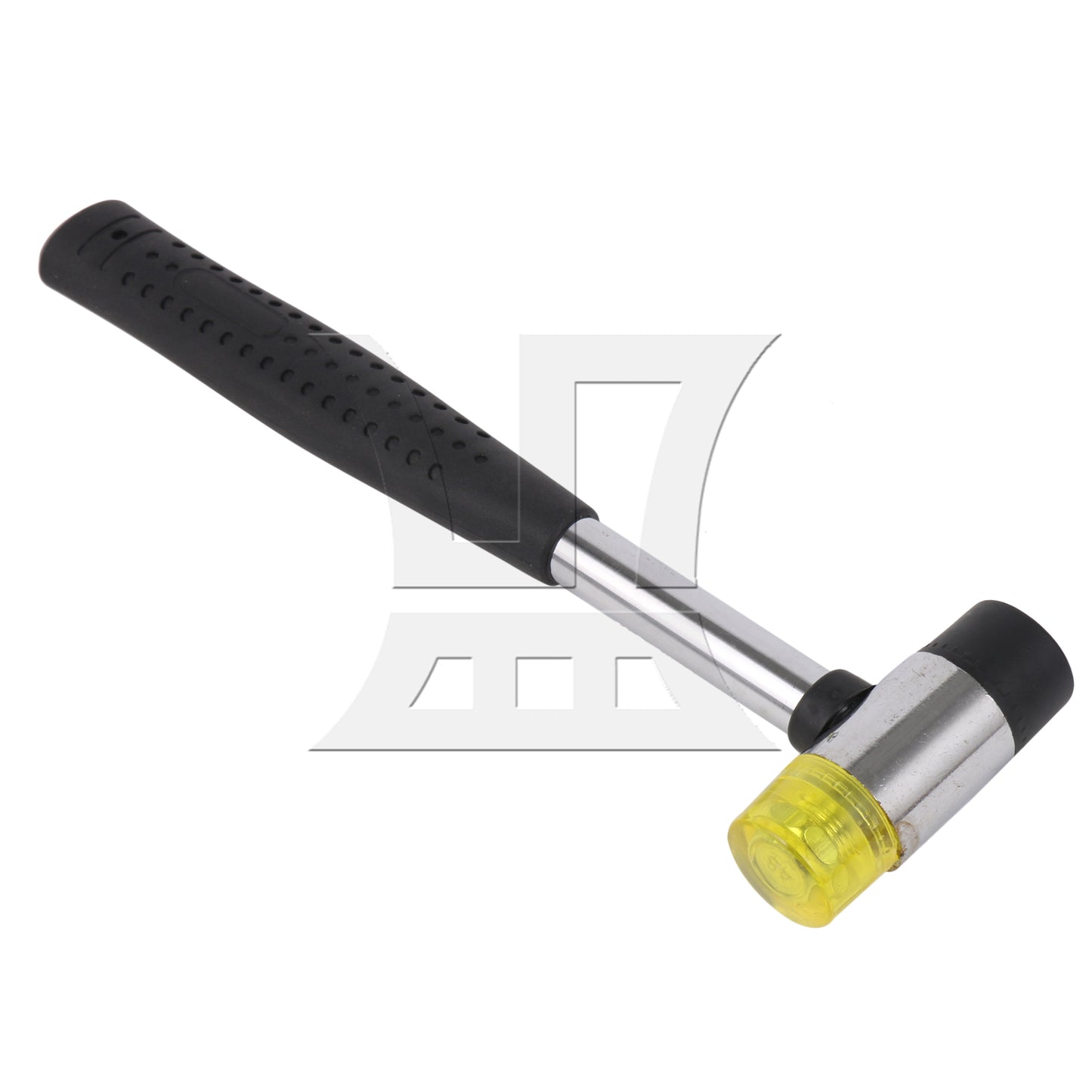 BQLZR 10 Inch Dual Rubber Head Hammer Hand Tool Soft Mallet Nonslip Grip 25mm BQLZR