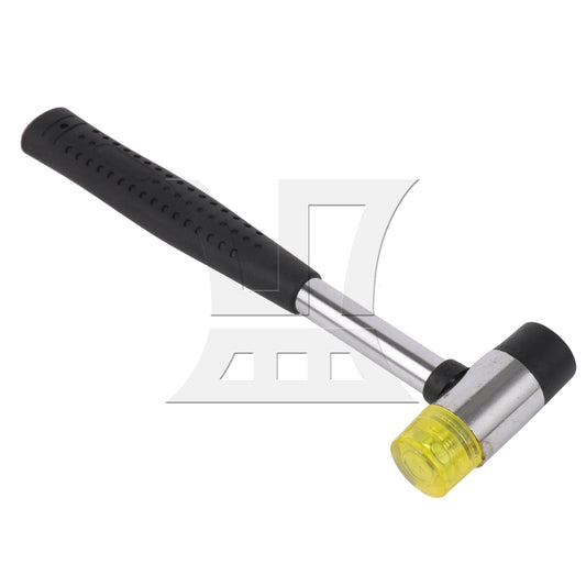 BQLZR 10 Inch Dual Rubber Head Hammer Hand Tool Soft Mallet Nonslip Grip 25mm BQLZR