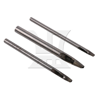 BQLZR 6 x Silver Steel Rectangle Pattern Punch Tool for Leather Punch