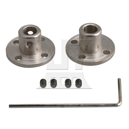 BQLZR 2PCS 6-10mm Rigid Flange Coupling Motor Guide Connector Set with Screw
