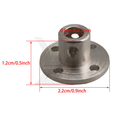 BQLZR 2PCS 6-10mm Rigid Flange Coupling Motor Guide Connector Set with Screw