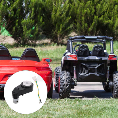 BQLZR 12V 12000RPM Black Electric Motor with Gear Box Wheels with Connection Line
