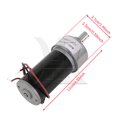 BQLZR 12V Gear DC Motor Speed Decreas 1270RPM 1:6.3 Ratio CW/CCW