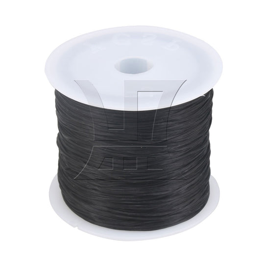 BQLZR 0.5mm Black Beading Thread Jewelry Bracelet Making Weaving Stretchy Cord 60m