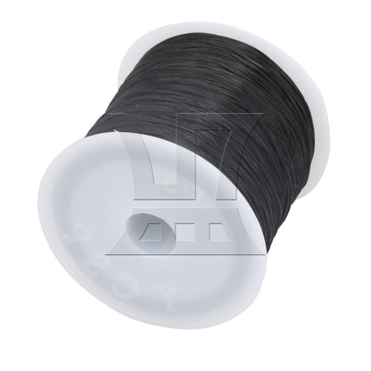 BQLZR 0.5mm Black Beading Thread Jewelry Bracelet Making Weaving Stretchy Cord 60m