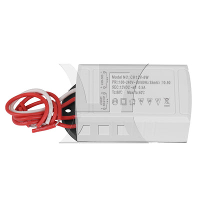 BQLZR LED 100-240V AC to 12V 6W 0.5A Constant Voltage Transformer for 12v LED