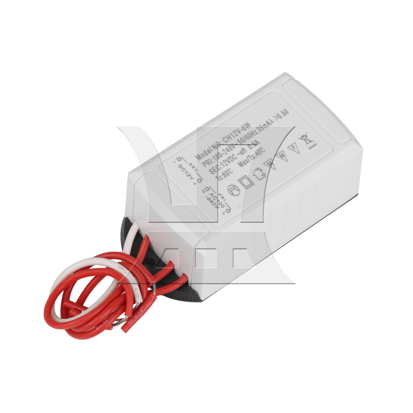 BQLZR LED 100-240V AC to 12V 6W 0.5A Constant Voltage Transformer for 12v LED