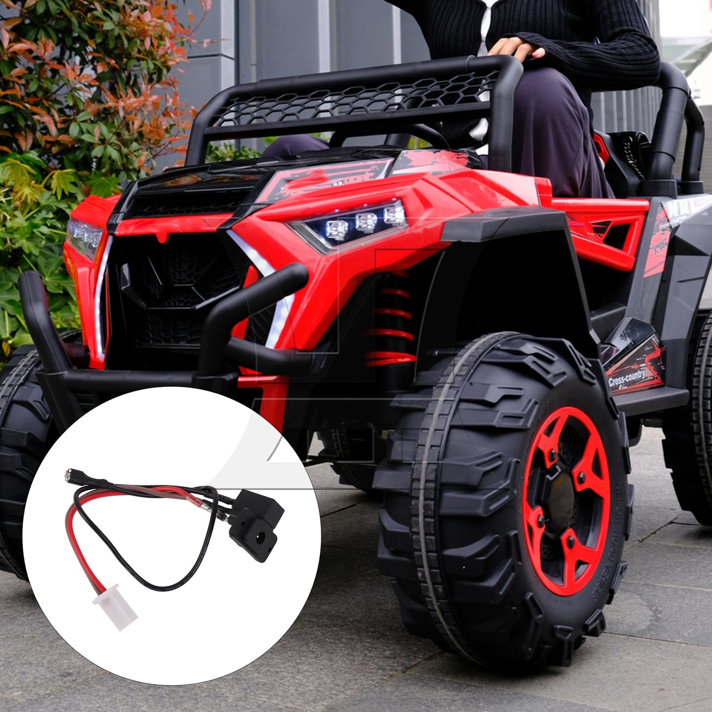 BQLZR 2Pin-Charging Port Ride On Car Power Charging Interface Cable Harness