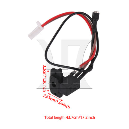 BQLZR 2Pin-Charging Port Ride On Car Power Charging Interface Cable Harness