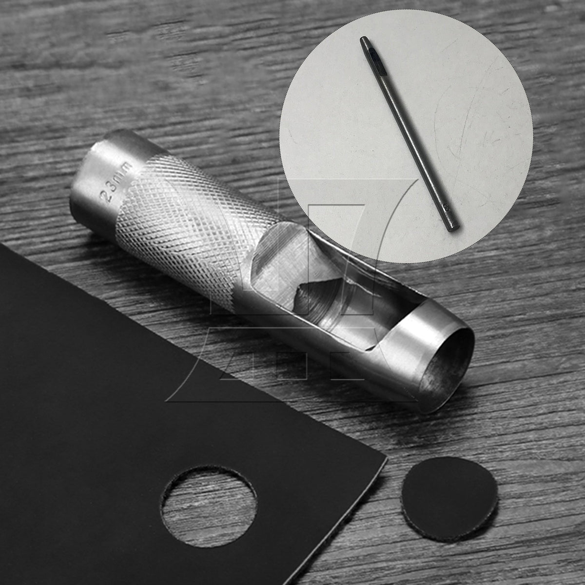 BQLZR 1pc Leathercraft Hollow Hole Punch Tool 3mm for Pattern Punching