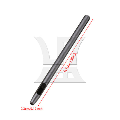 BQLZR 1pc Leathercraft Hollow Hole Punch Tool 3mm for Pattern Punching
