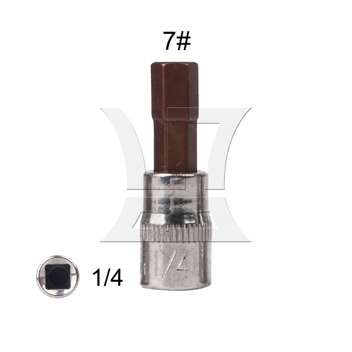 BQLZR 1pc Hex 1/4 Inch Socket Bit H7 for Car Repair Shop
