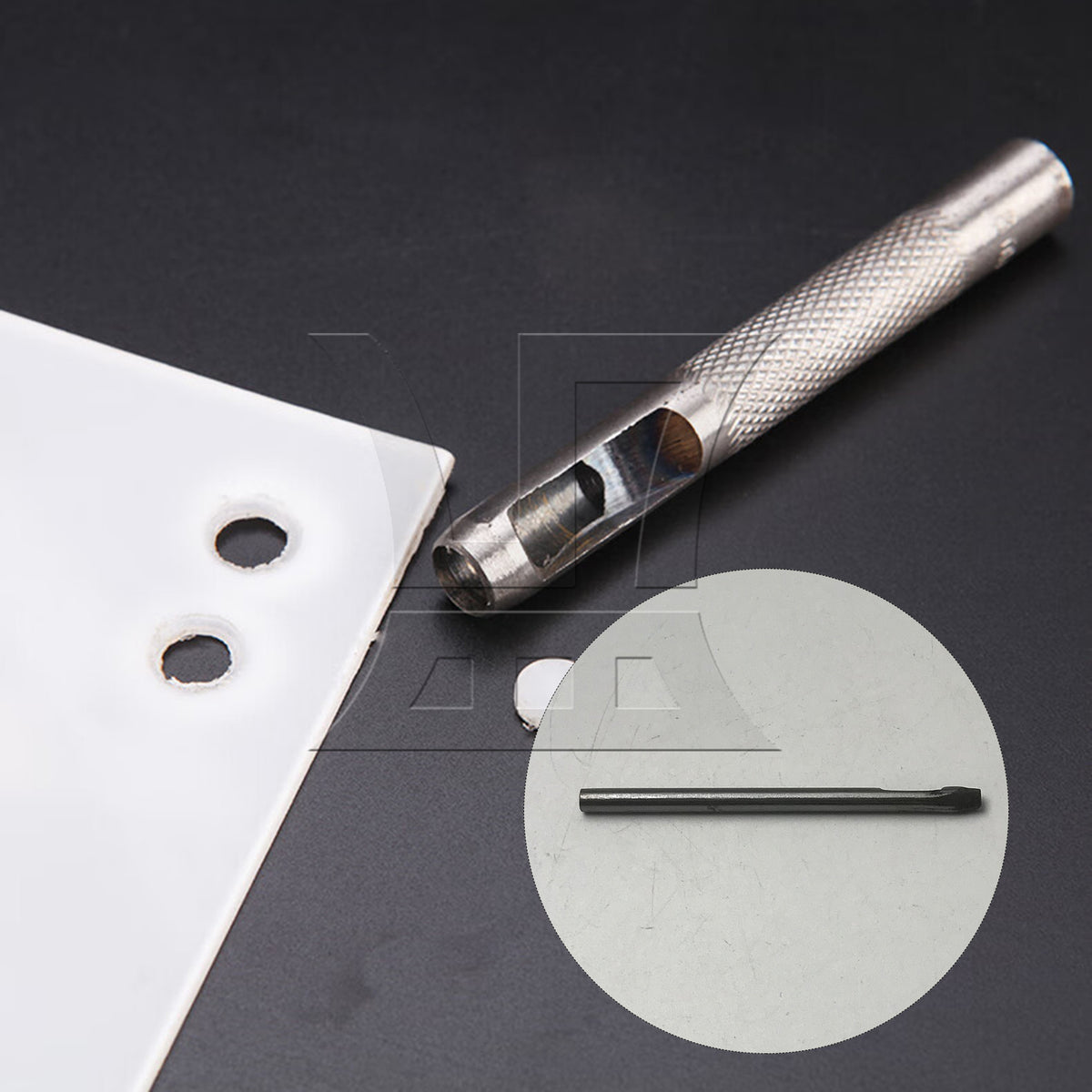 BQLZR 1pc Leather Hollow Punch 4 x 3mm for Belt Punching, Leather Bag Punching