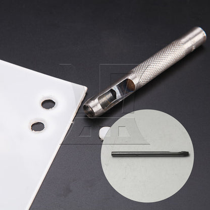 BQLZR 1pc Leather Hollow Punch 4 x 3mm for Belt Punching, Leather Bag Punching