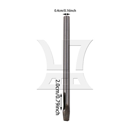 BQLZR 1pc Leather Hollow Punch 4 x 3mm for Belt Punching, Leather Bag Punching