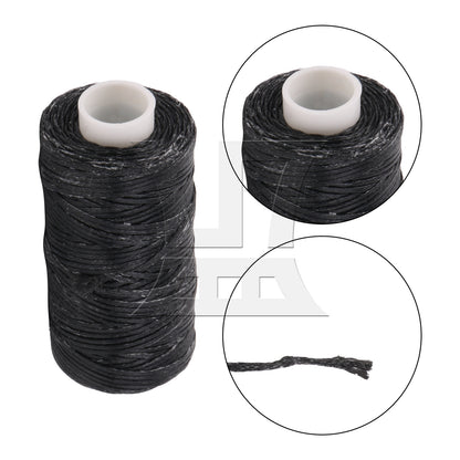 BQLZR Leather Upholstery Sewing Waxed Thread 55yds Length Black for DIY Hand Made