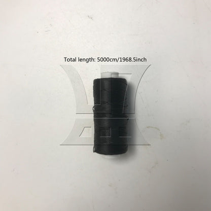 BQLZR Leather Upholstery Sewing Waxed Thread 55yds Length Black for DIY Hand Made