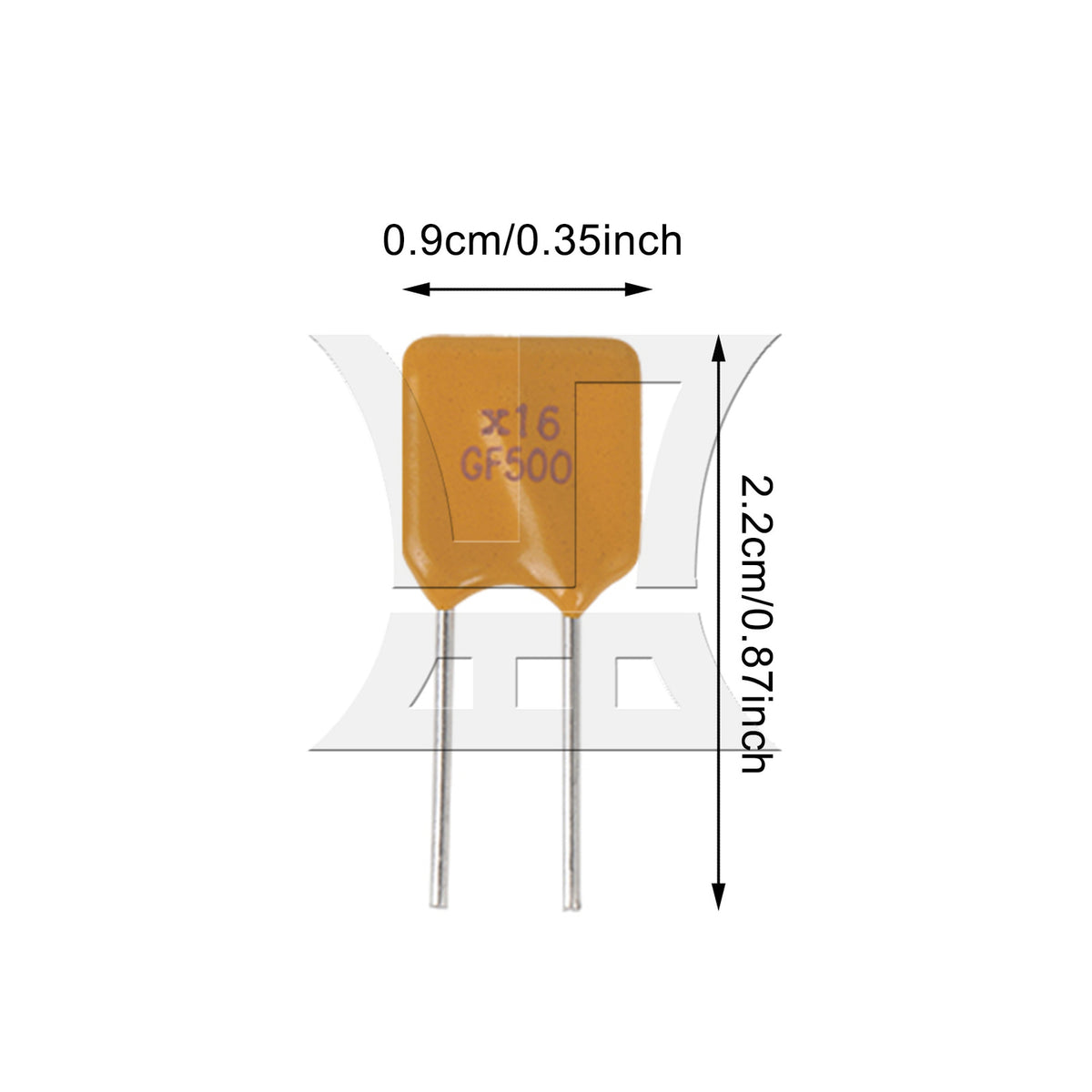 BQLZR 1pc Rgef500 16V 5A Resettable Fuse for Automotive Circuits And Electrical Equipment
