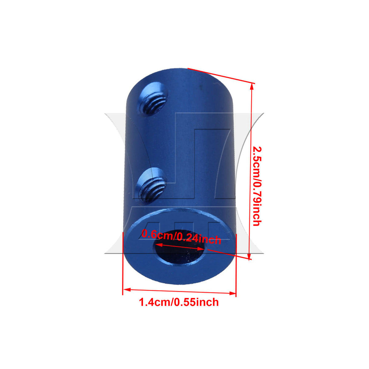 BQLZR 1pc Aluminum Alloy Coupling D14L25 6-6mm for Blower 3D Printers