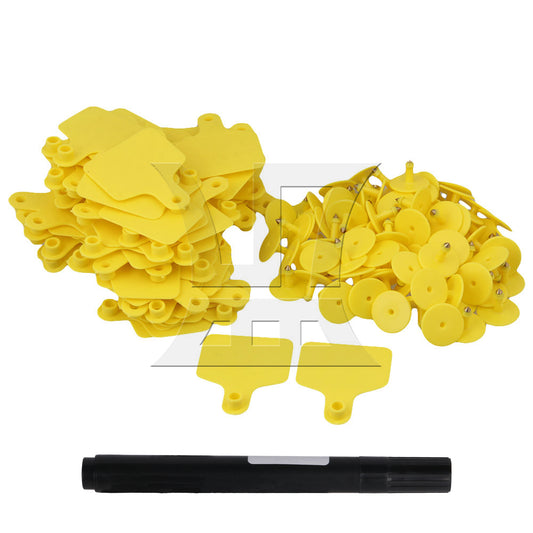 BQLZR  Cow Cattle Blank Large Livestock Ear Tag With Yellow Color