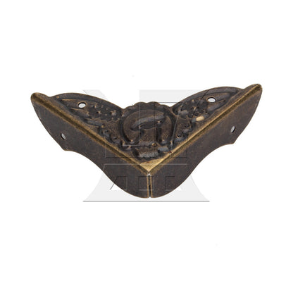 BQLZR Ancient Antique Bronze Desk Edge Cover Iron Box Corner Conservator