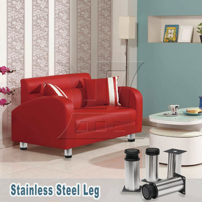 BQLZR Stainless Steel Furniture Legs Adjustable Feet with Pads & Screws Silver
