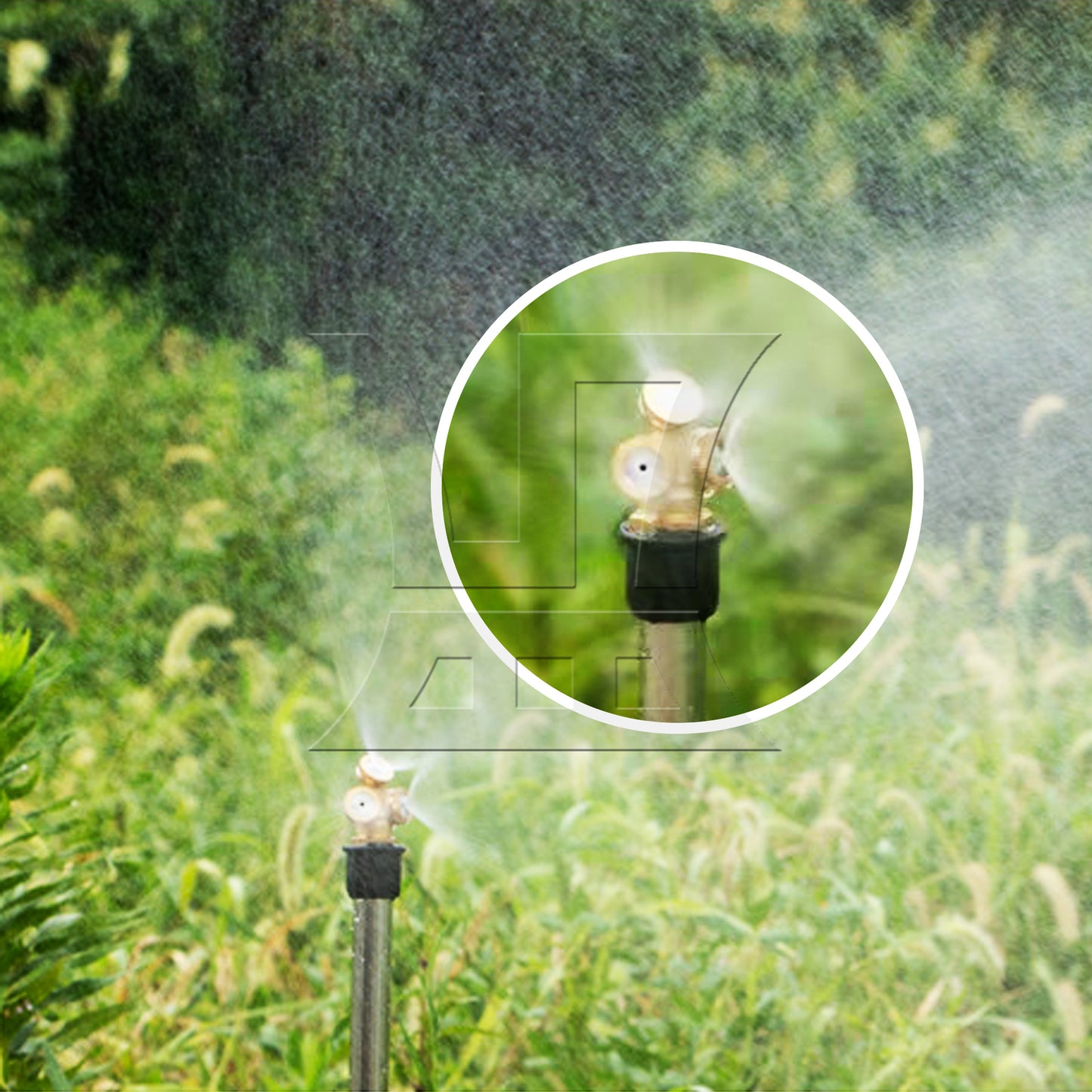 BQLZR Three Ways Sprayer 1/2" Male Thread Nozzle Spray Sprinkler Head For Graden