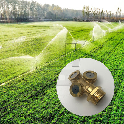 BQLZR Three Ways Sprayer 1/2" Male Thread Nozzle Spray Sprinkler Head For Graden
