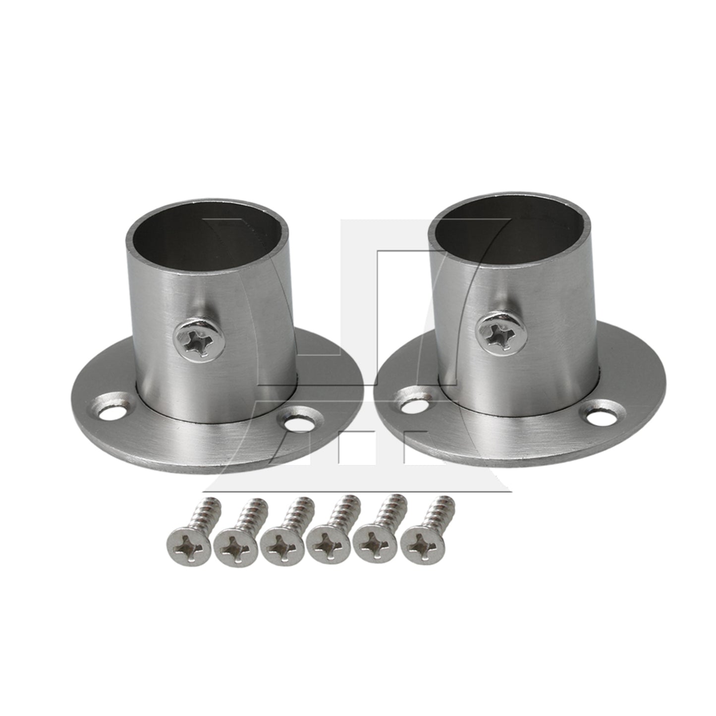 BQLZR 22mm Stainless Steel Pipe Flange Socket Rod Holder Fitting Bracket Hardware
