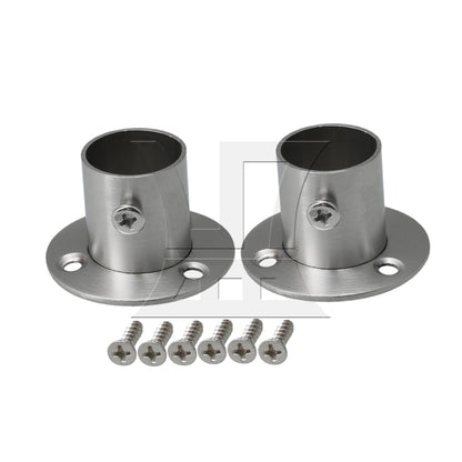 BQLZR 22mm Stainless Steel Pipe Flange Socket Rod Holder Fitting Bracket Hardware
