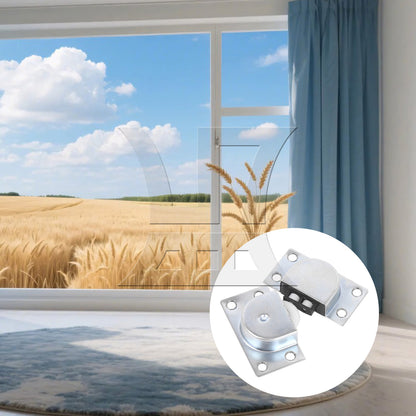 BQLZR Metal Furniture Closet Sliding Door Roller Wheel With Spring Loaded Catch