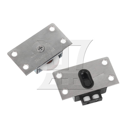 BQLZR Metal Furniture Closet Sliding Door Roller Wheel With Spring Loaded Catch