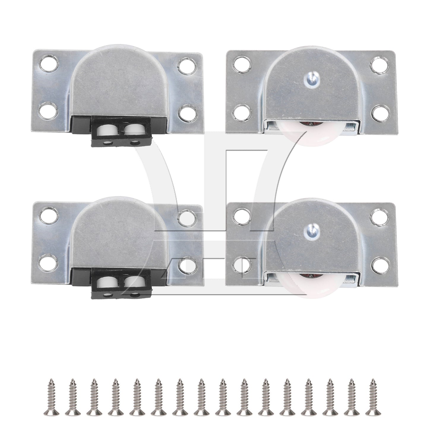 BQLZR Metal Furniture Closet Sliding Door Roller Wheel With Spring Loaded Catch