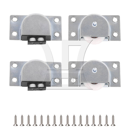 BQLZR Metal Furniture Closet Sliding Door Roller Wheel With Spring Loaded Catch
