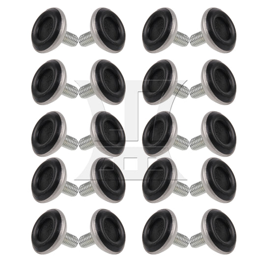 BQLZR M8 x 29mm Adjustable Furniture Feet Leveling Bumpers + Thread Stem