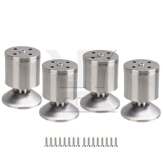 BQLZR 4 pcs Metal Feet Furniture Wardrobe Table Cabinet Sofa Corner Legs 80mm Height