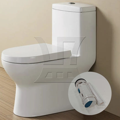 BQLZR Toilet Joined Water Tank Dual Flush Fill Drain Valve 7.09Inch Adjustable