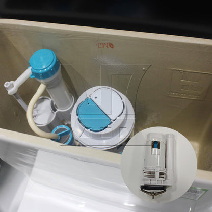 BQLZR Toilet Joined Water Tank Dual Flush Fill Drain Valve 7.09Inch Adjustable