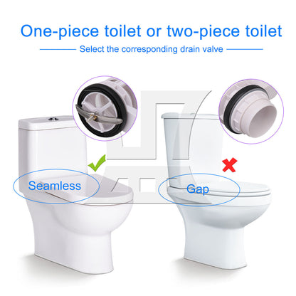 BQLZR Toilet Joined Water Tank Dual Flush Fill Drain Valve 7.09Inch Adjustable