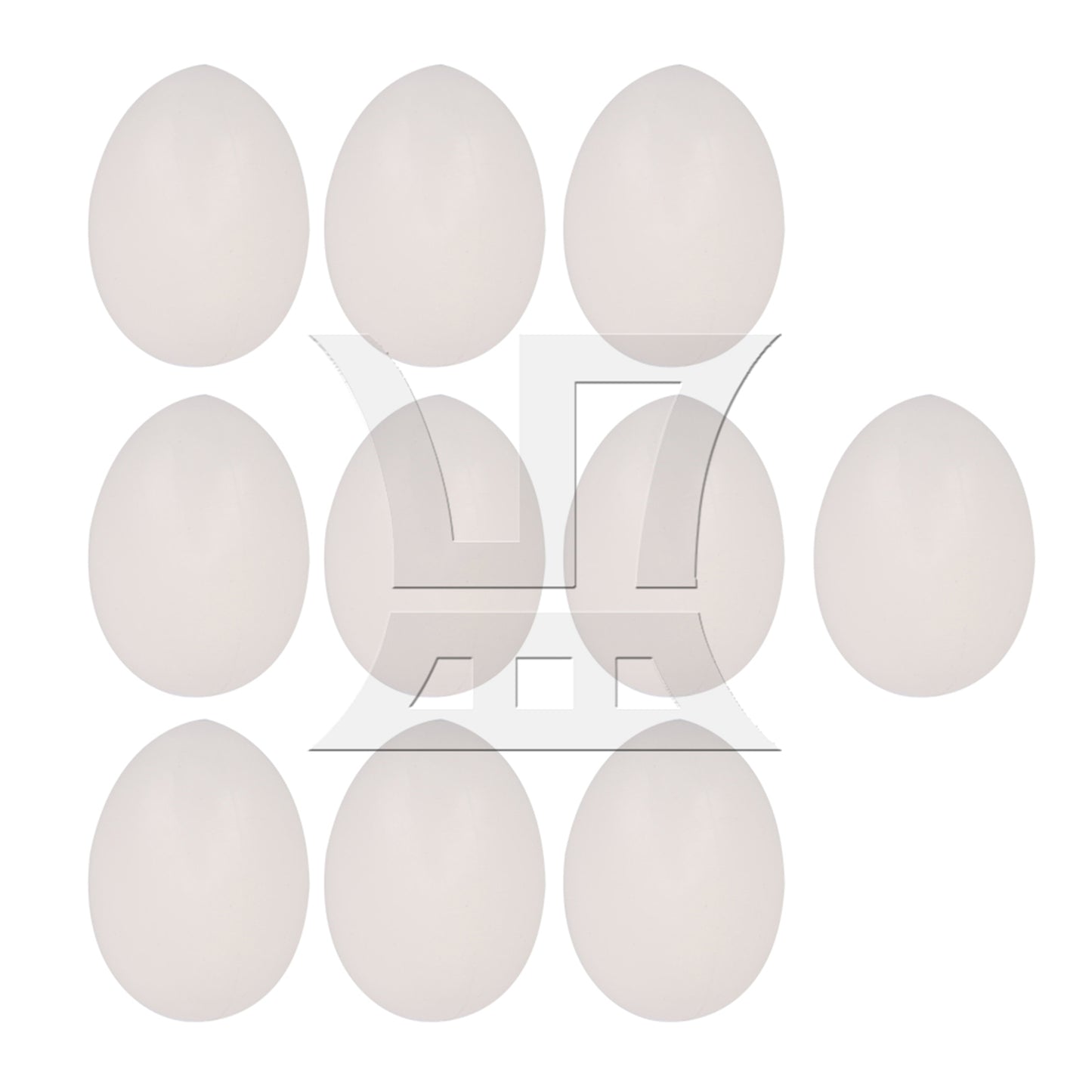 BQLZR  Smooth Dove Solid Plastic Eggs Fake Dummy Eggs White