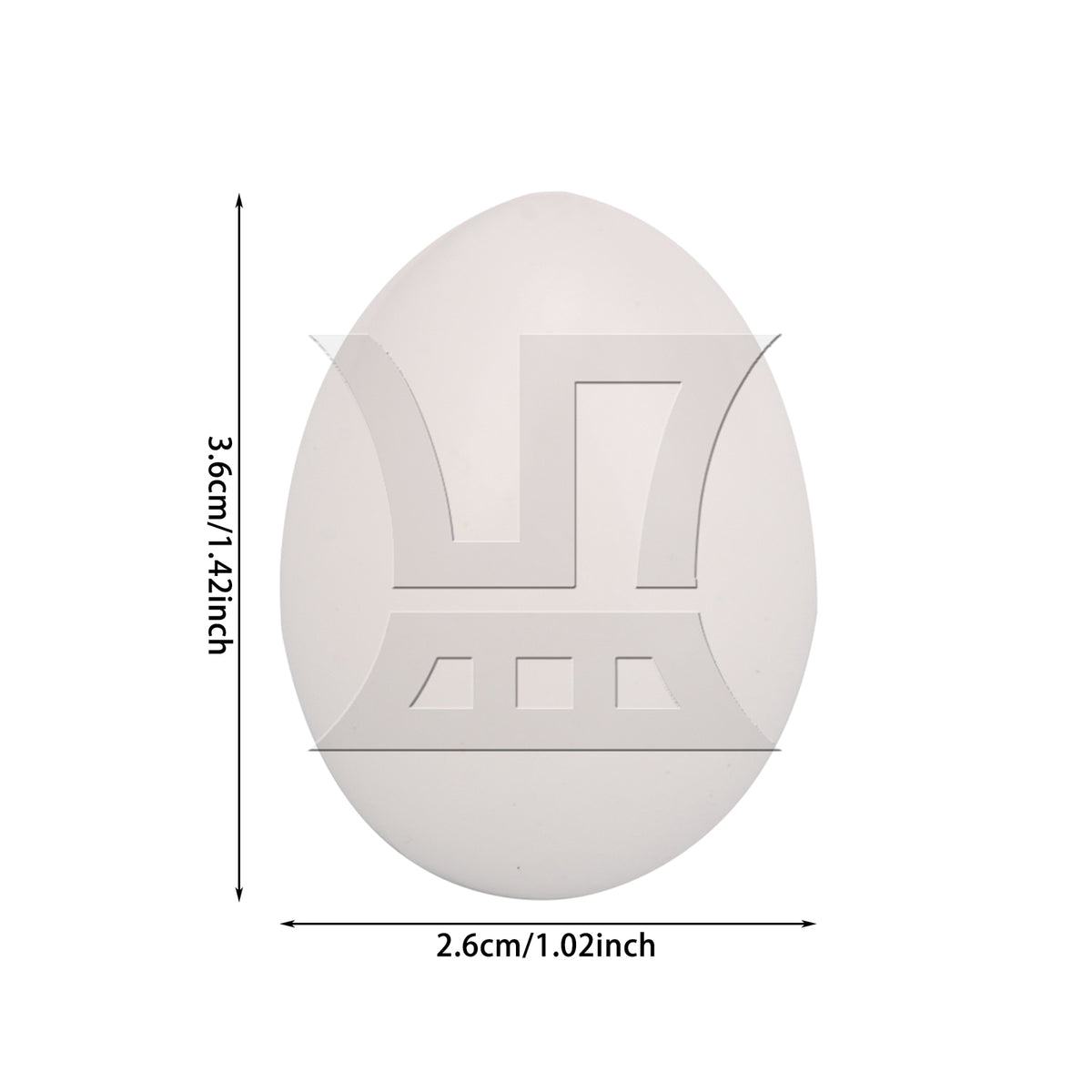 BQLZR  Smooth Dove Solid Plastic Eggs Fake Dummy Eggs White