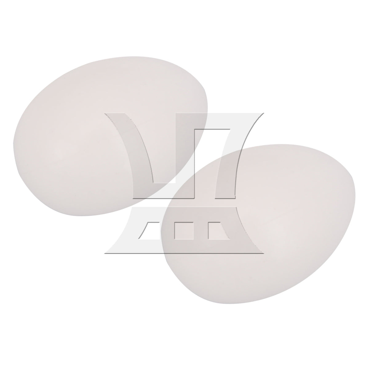 BQLZR  Smooth Dove Solid Plastic Eggs Fake Dummy Eggs White