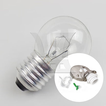 BQLZR Silver Lamp Cover Ceiling Rose Pendant Light Kit Set E27 Screw-mount Lamp Base