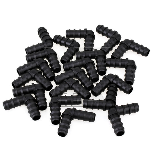 BQLZR Barbed Elbow Connector Agricultural Garden Irrigation Fitting 15.5mm Dia