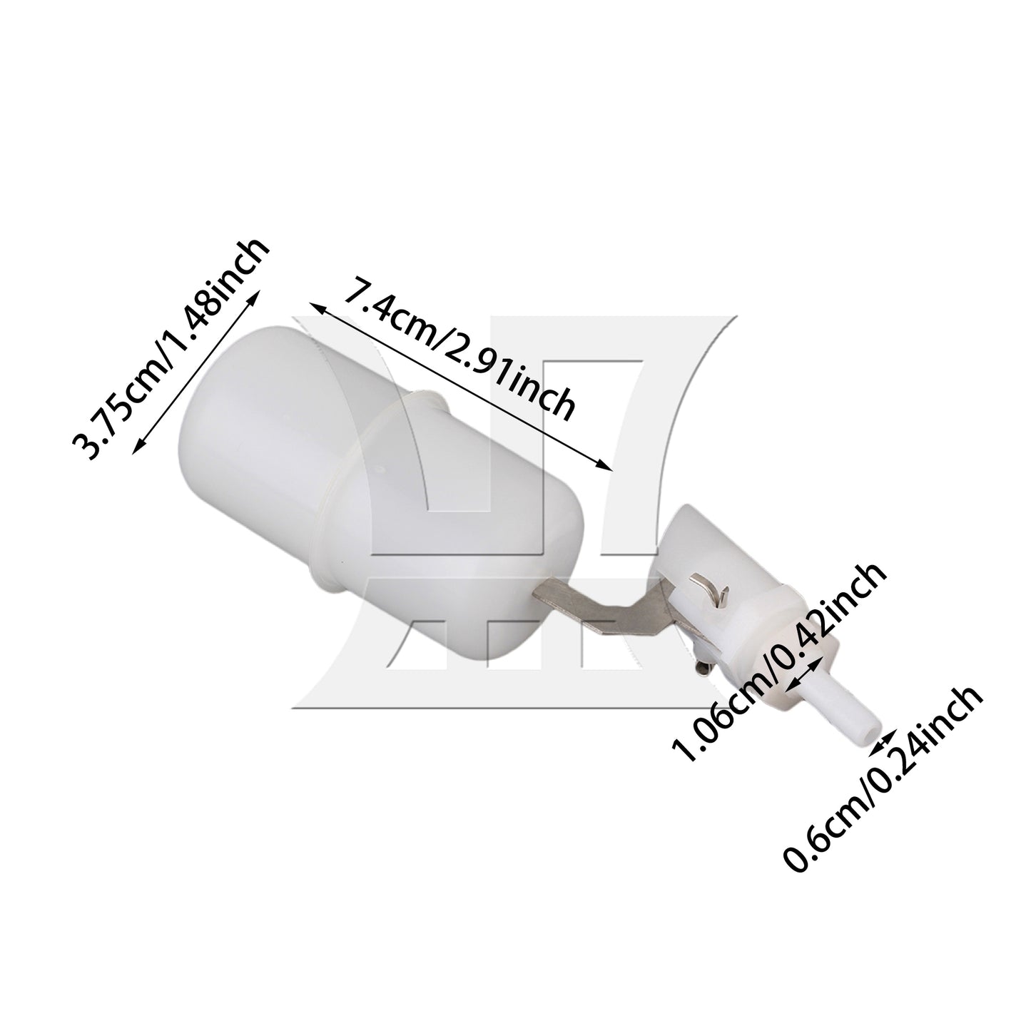 BQLZR Mini Float Valve 1/4" For Livestock Drinker Bowl Multi-Interface