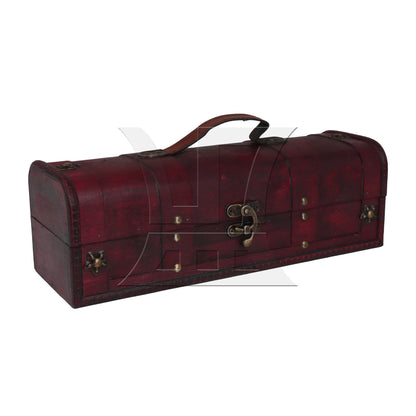 BQLZR Exquisite Retro Wooden Gift Box Vintage Wine Storage Box Case Holder