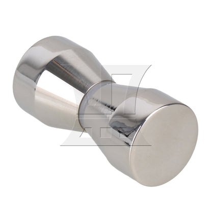 BQLZR Stainless Steel Solid Glass Door Taper Head Knob Handle Silver Tone
