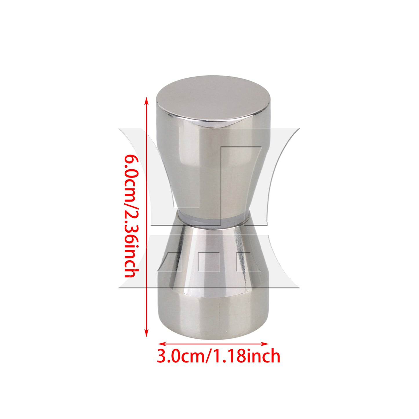 BQLZR Stainless Steel Solid Glass Door Taper Head Knob Handle Silver Tone