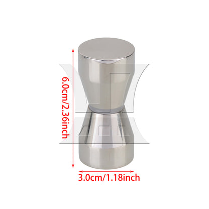 BQLZR Stainless Steel Solid Glass Door Taper Head Knob Handle Silver Tone