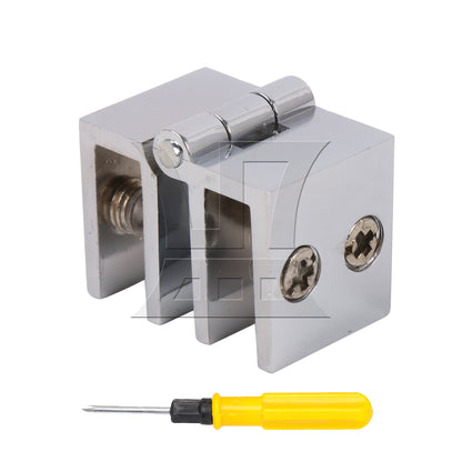 BQLZR 180 Degree Glass Door Cupboard Cabinet Clamp Hinge